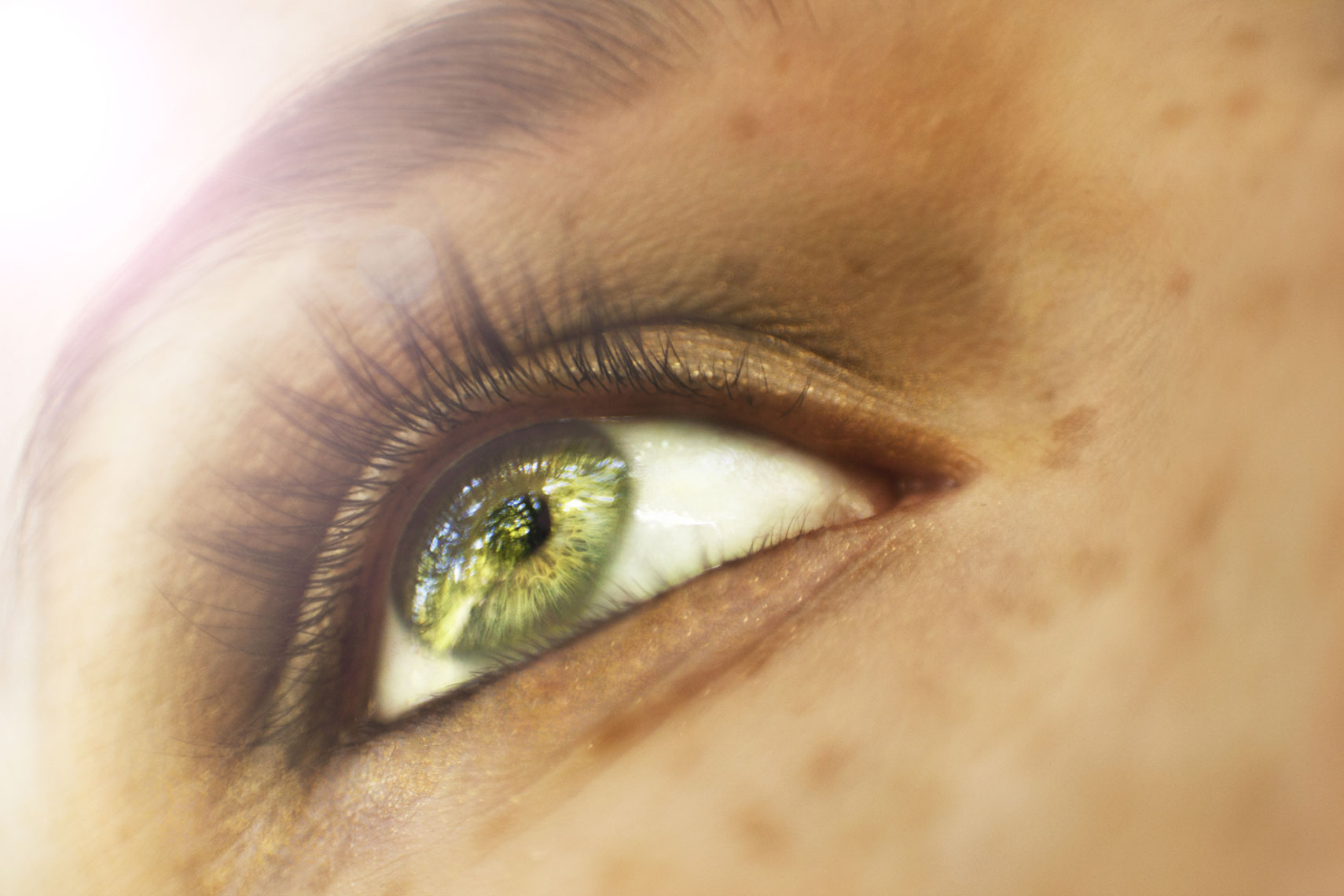 Lifestyle Beauty Portrait Of Womans Eye